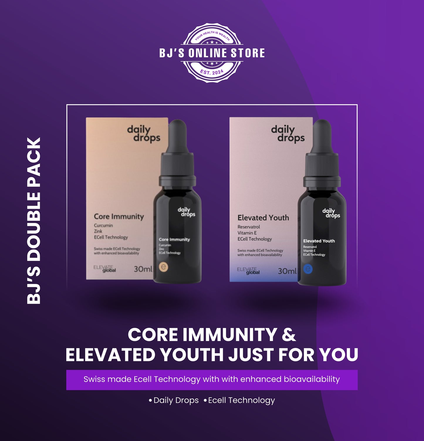 BJ's Core Immunity & Elevated Youth Double Pack image 0