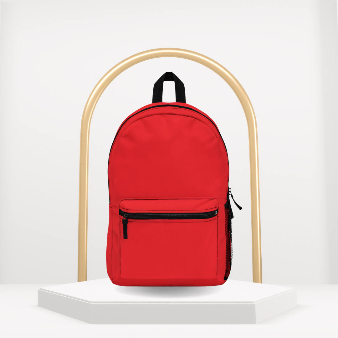 Stylish Red Backpack - Perfect for School, Travel & Everyday Use