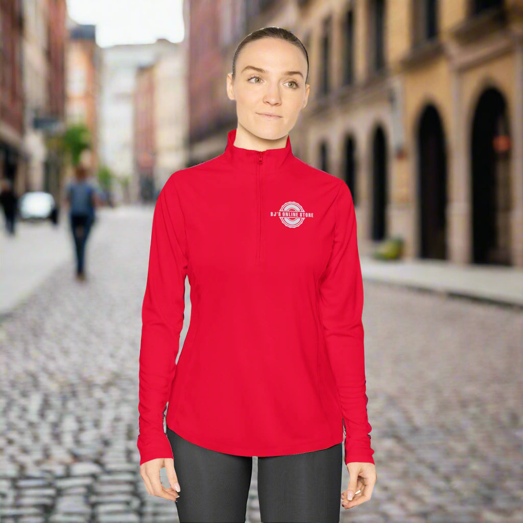 ladies quarter zip pullover
