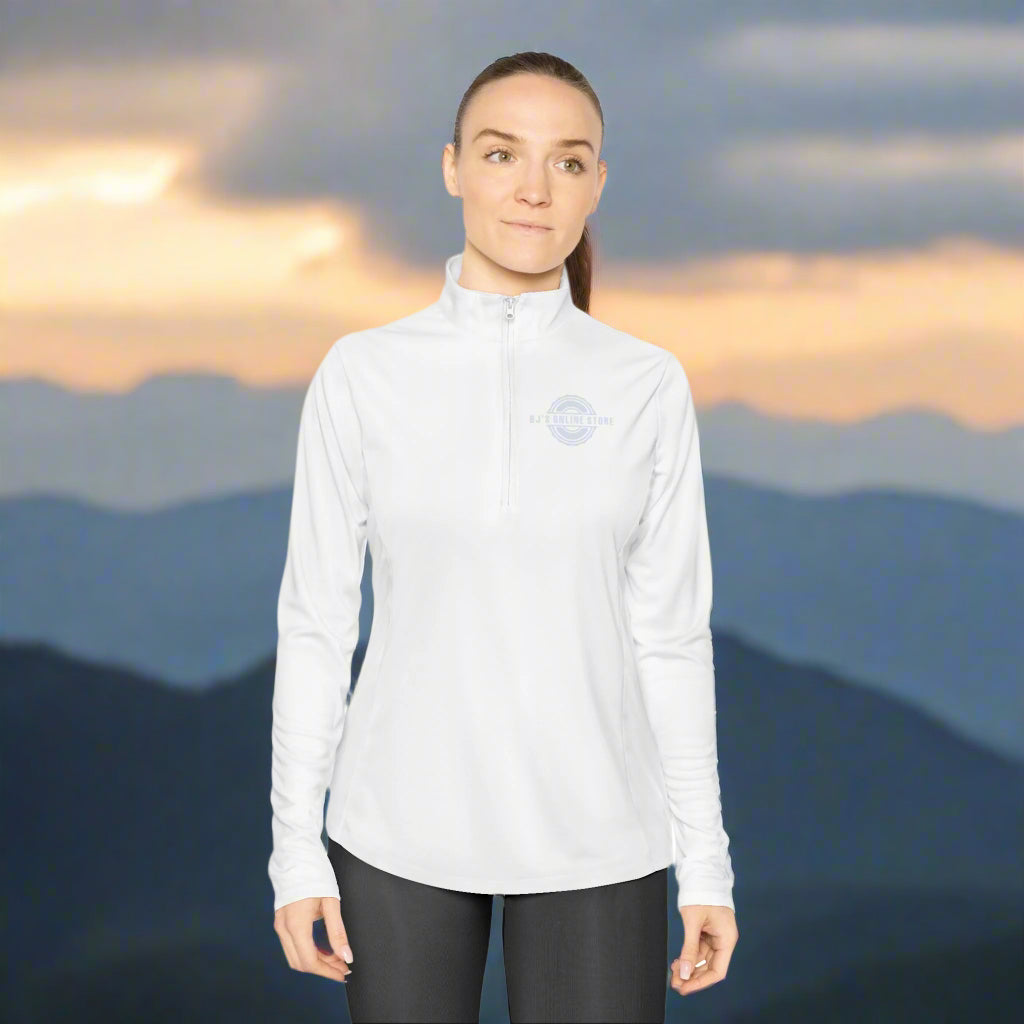 womens quarter zip tops
