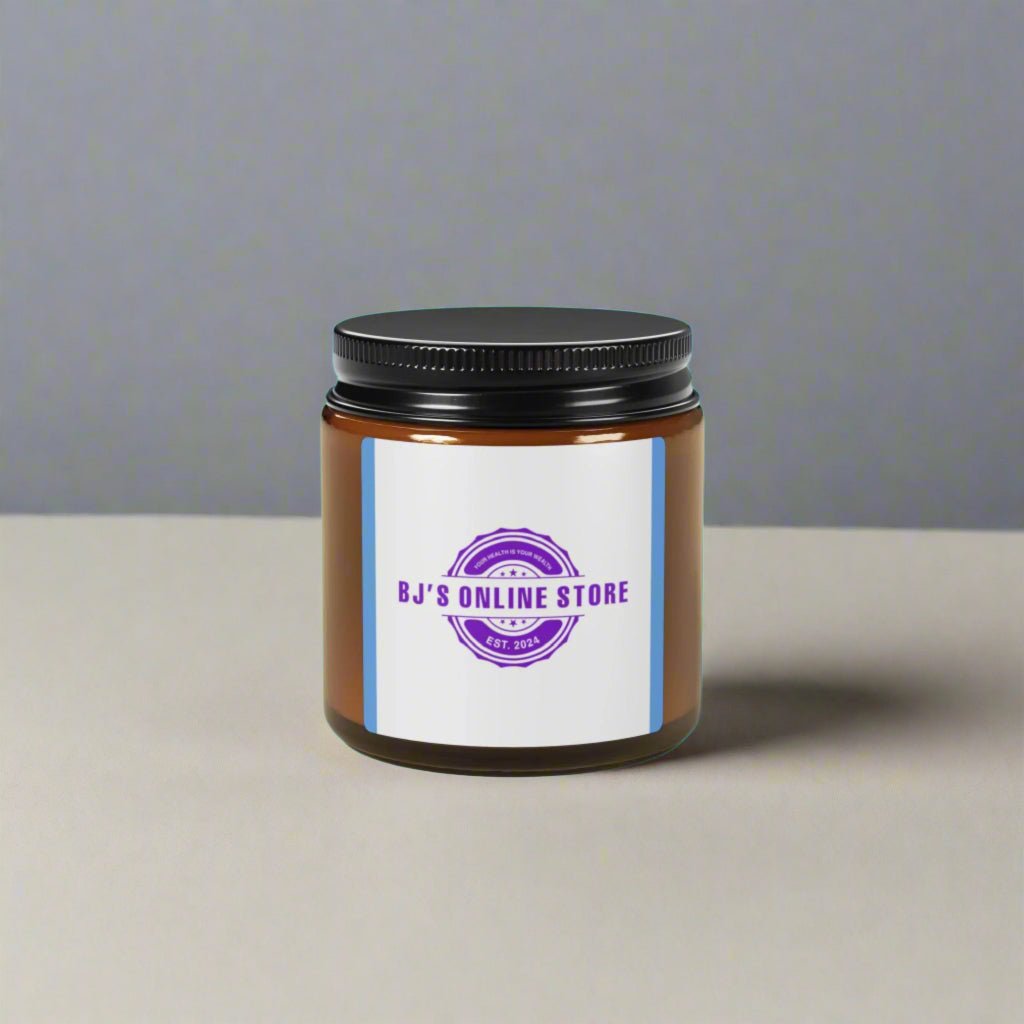 Scented Soy Candle (Multi-Size, Amber Jar)